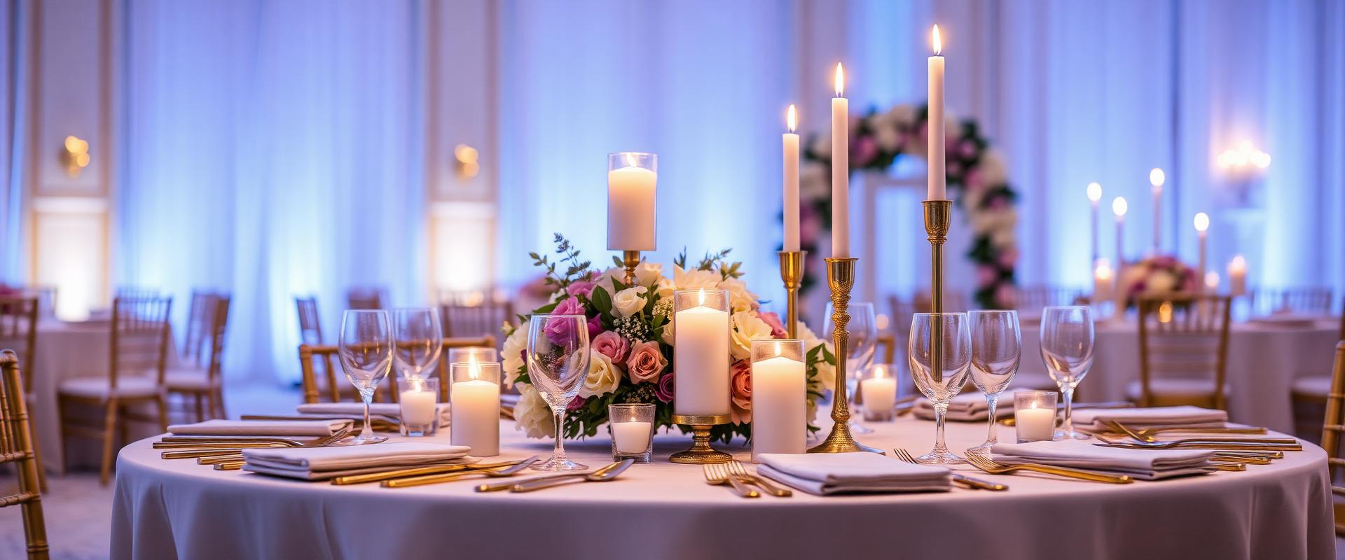 Decoração elegante de evento